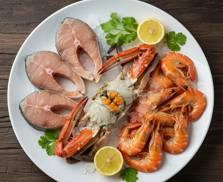 Crab + Vanjaram + Prawns (Medium)