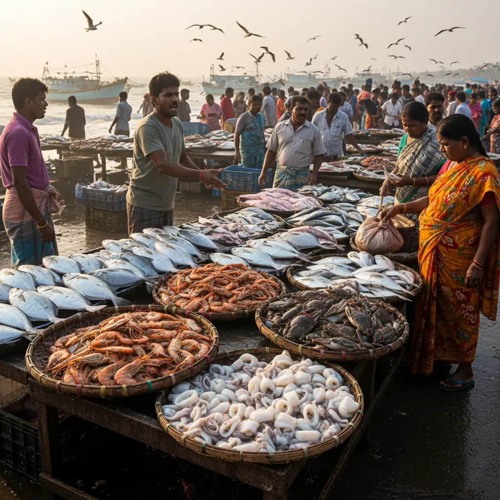 Kasimedu Fish Market – Chennai’s Famous Seafood Destination